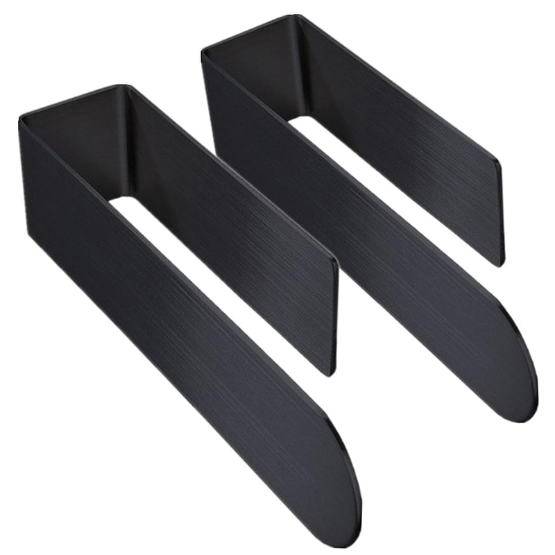 szhdxsy 2pcs Towel Holder SUS 304 Stainless Steel Towel Rod, Self Adhesive Towel Holder Towel Rod Towel Rack for Bathroom,Kitchen (Black) 8.6 Black 2