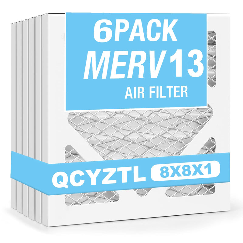Upgraded 8x8x1 MERV 13 Furnace Replacement Filter, Household air conditioning and Air conditioning HVAC Filter Replacement,6 Pack