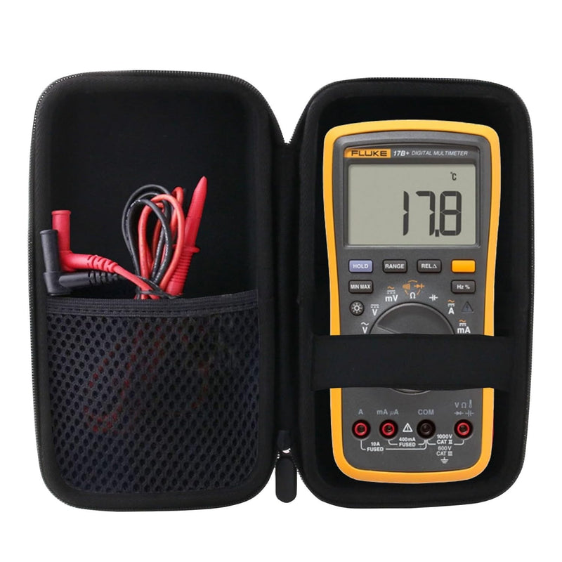 Hard Case Compatible with Fluke 17B+ /Fluke 15B+ Digital Multimeter and Accessories (Case Only) large
