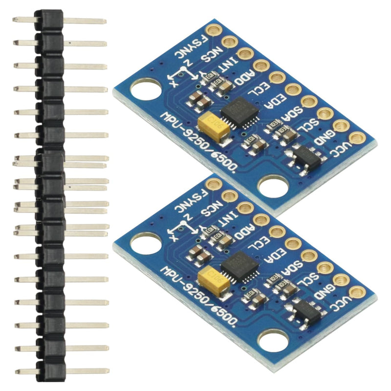 2 Pcs MPU6500 6-Axis Gyroscope Accelerometer Sensor Module Replace MPU6050 6-axis Gyroscope Accelerator Sensor Module for Arduino