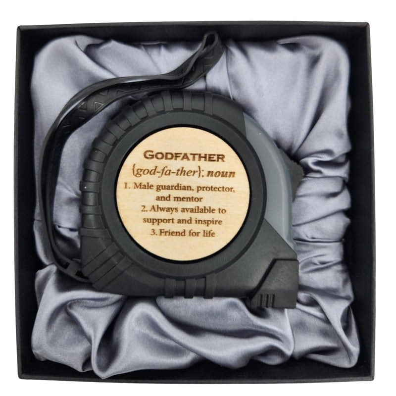Godfather Gifts from Godchild, Godfather Gift, Will You be My Godparents Proposal Gift, God Parents Presents Proposal, God Father's Present, Baptism, Uncle, Engraved Tape Measure