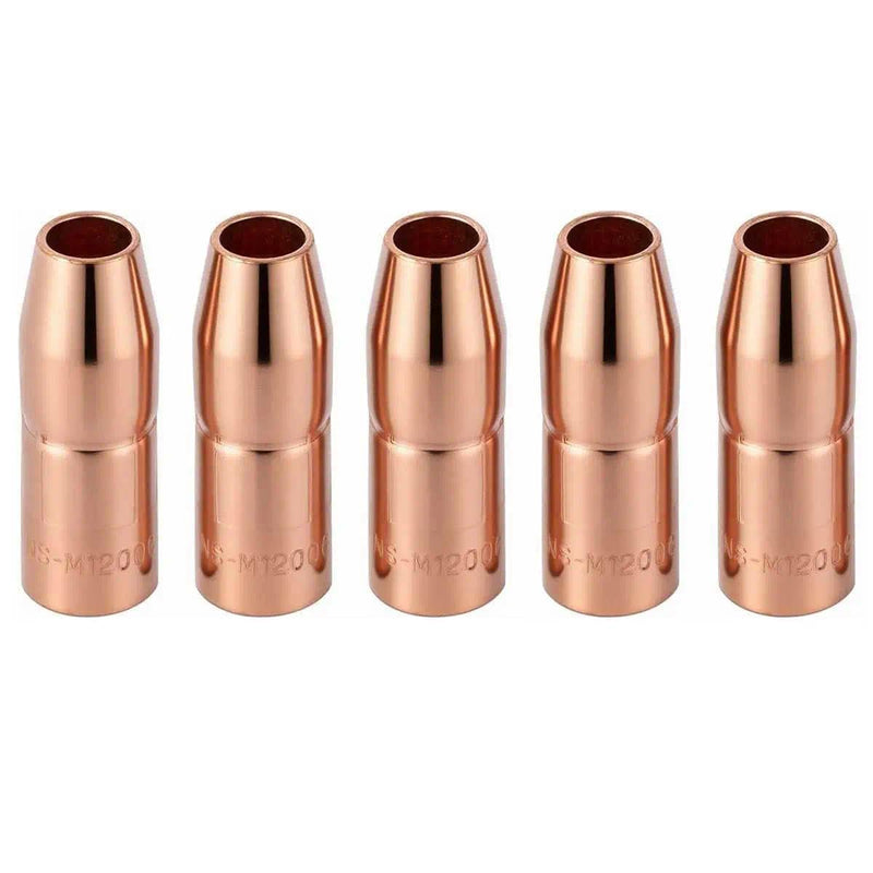 5-PK Nozzle For NS-M1200C 1/2" AccuLock MDX Fits Miller MDX-100 MIG Welding Guns Part NS-M1200C Nozzle 5-PK