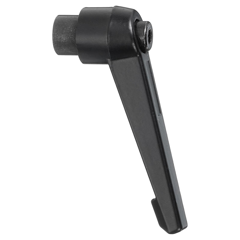 uxcell 1Pcs M8 Adjustable Knobs Handle Female Thread Push Button Ratchet Quick Release Locking Rotating Bolt for Lathe Machinery, Black