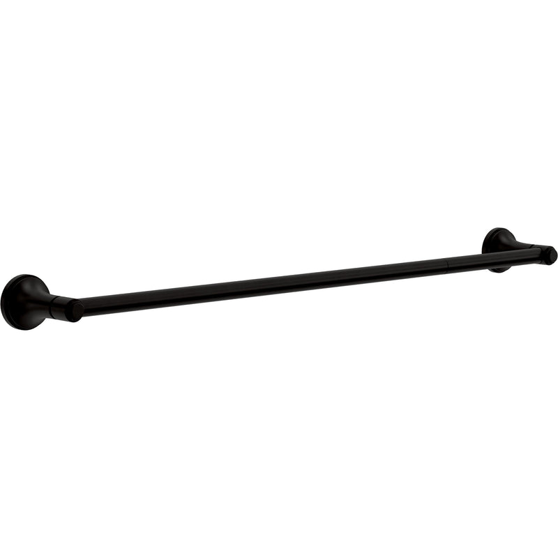 Franklin Brass Woodruff (1-Pack) 18'' Towel Rack w/ 6" Extender for Bathroom Matte Black Towel Bar for Bathroom Wall Mounted Towel Holder Rod WDRF26-MB