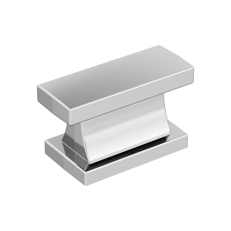 Amerock 25 Pack 1-7/16" Rectangle Socle Polished Chrome Cabinet Knob