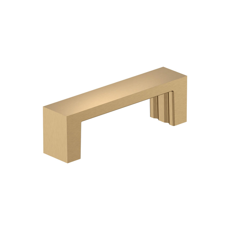 Amerock 10 Pack 3" Augment Champagne Bronze Drawer Pull | 3 inch (76mm) Center-to-Center Mounting Distance and 3-3/8 inches Overall Length, Durable Zinc Cabinet Hardware