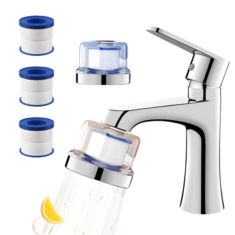 Water Filter for Sink Faucet – Directed Faucet Water Filter with 3 Replaceable Filters & Durable Design for Kitchen & Bathroom Sinks Directed Water Filter
