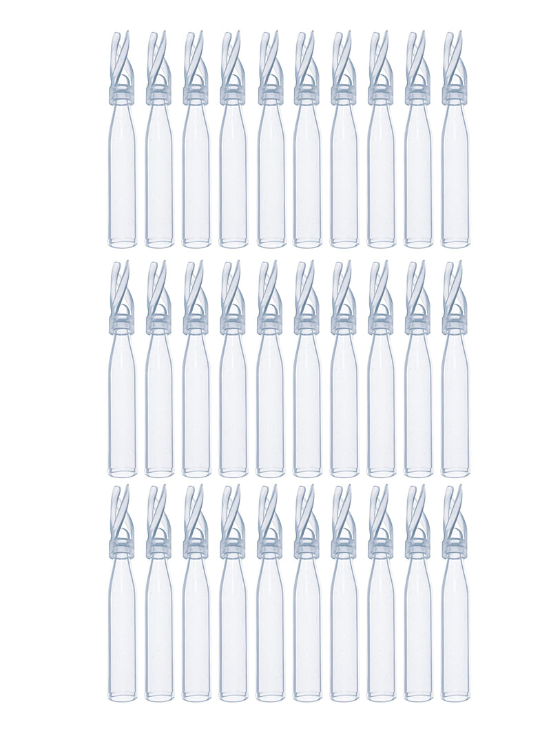 100PCS HPLC Vial Insert, 8-425 Vials Glass Inserts, 150ul Low Volume Insert, Polyspring Insert Clear Glass Fit for 2ml Autosample Vials, 5x29 mm