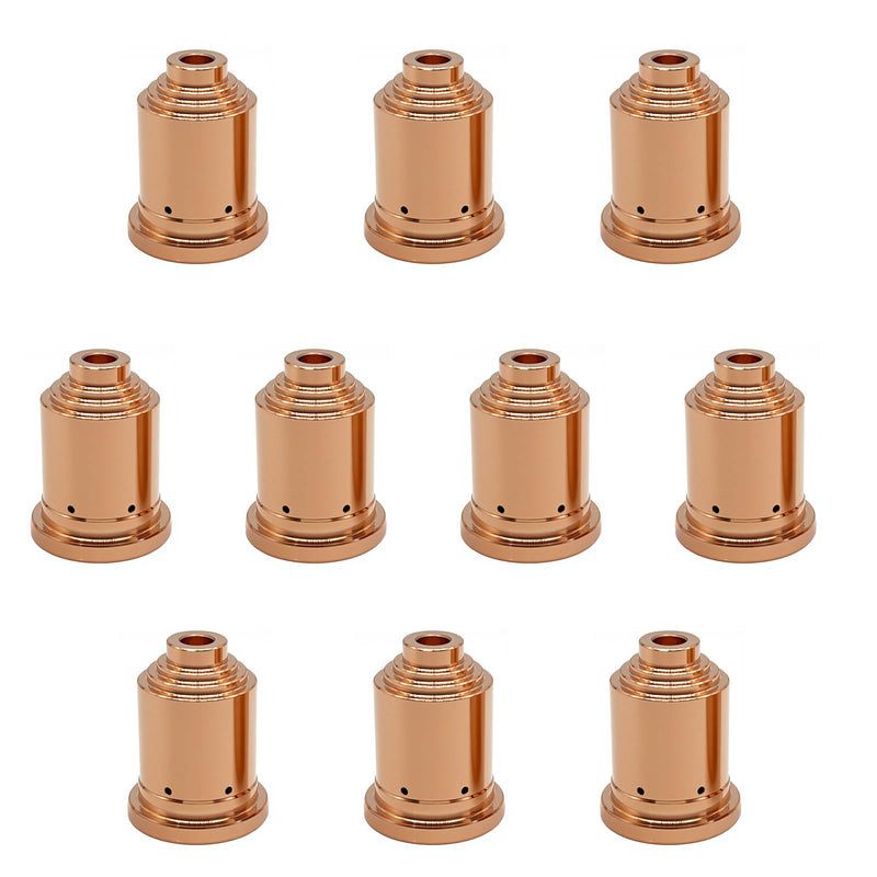 10Pcs 420419 Plasma Gouging Nozzle Tips for Hypertherm PMX 45XP | Pure Copper, Wear Resistant Plasma Cutter Consumables for DIY & Industrial Metal Cutting