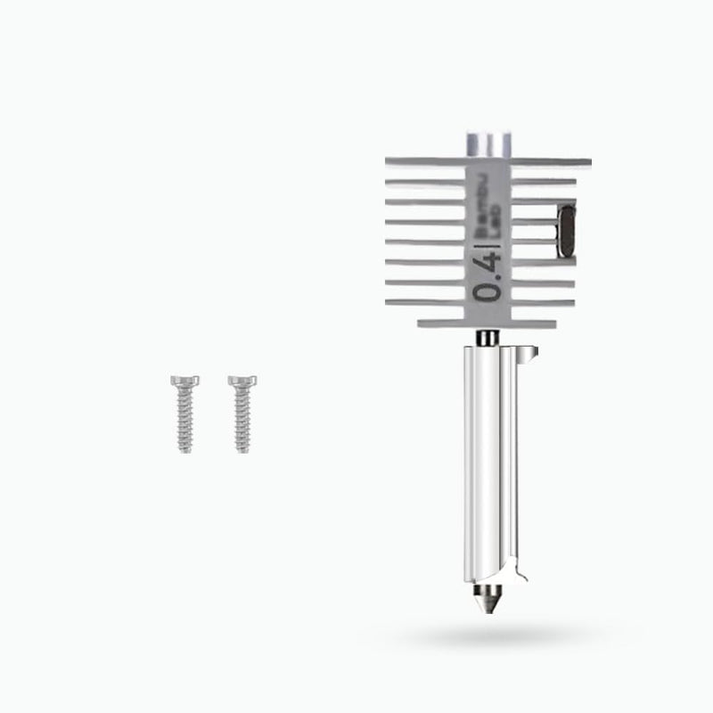 Bamboo Original A1, A1 Mini Stainless Steel Hotend Kit with 0.4mm Nozzle Support High Temperature, High Speed Printing All Metal Heating Block Replacement for Bambu Lab A1 Series