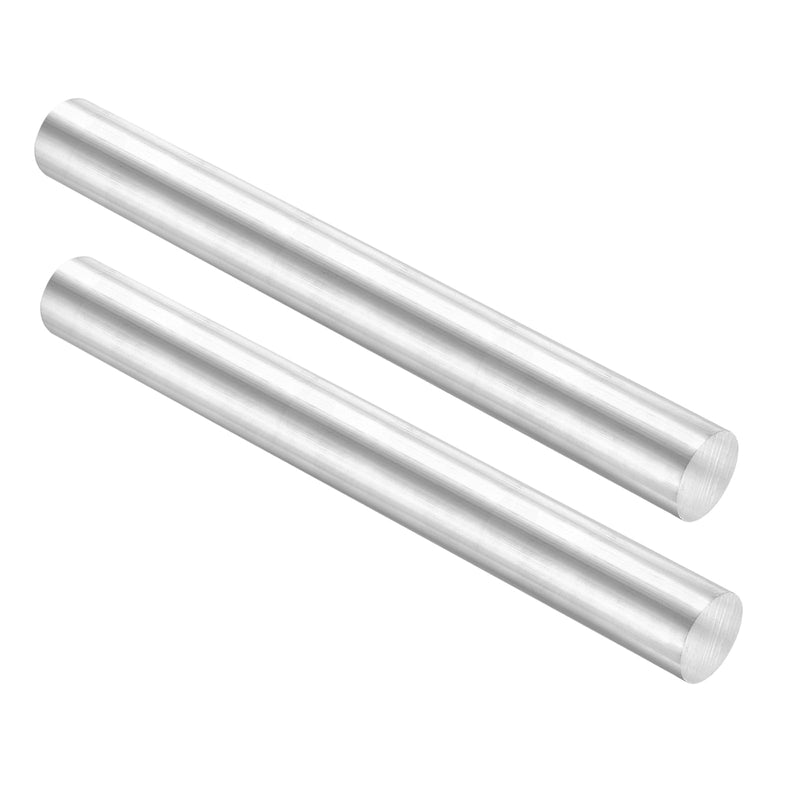 uxcell Aluminum Solid Round Rod Lathe Bar 32mm x 305mm for DIY Craft Tool 2 Pcs