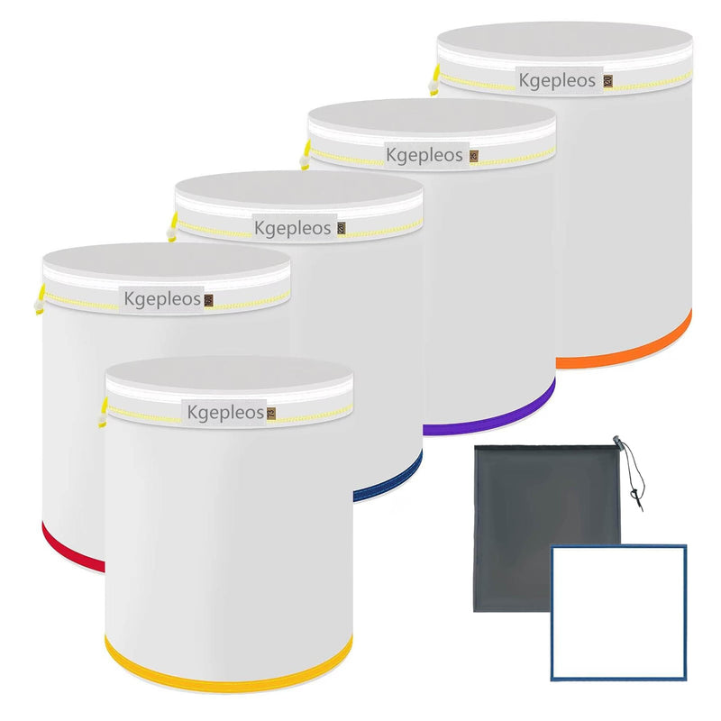 Micron Filtration Bags, 220...25 Microns, Durable Non - Toxic Material, for Filtration in Brewing/Chemical/Food, 5 Pcs (5Gallon-White) 5Gallon-White