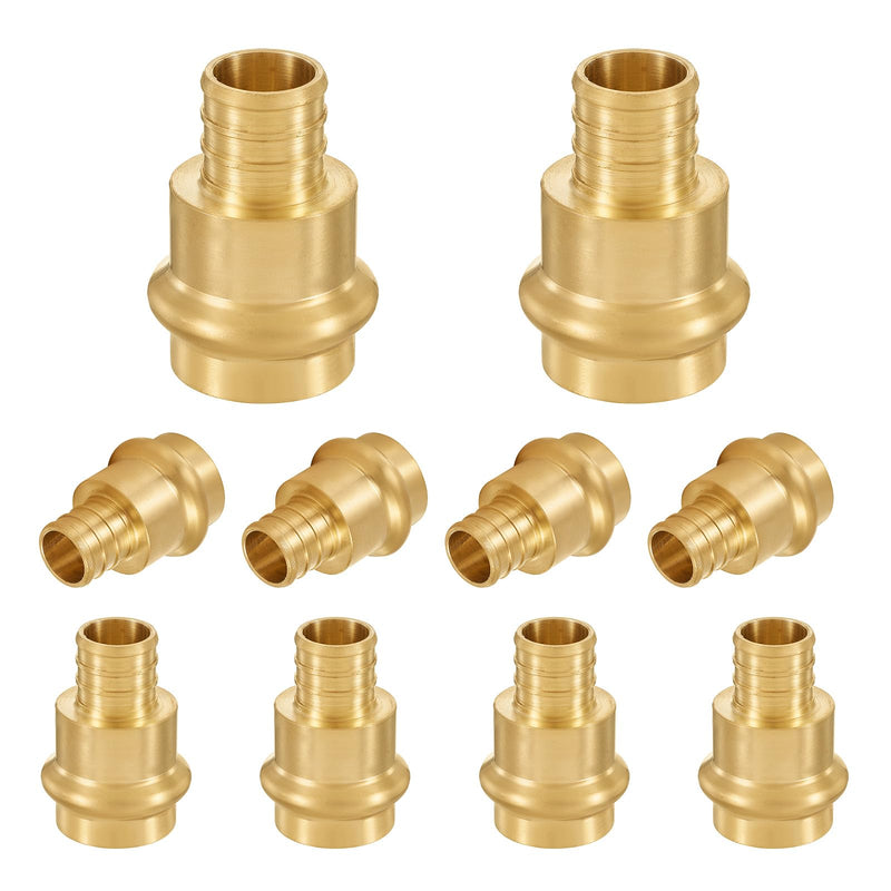 10 Pack FOSKAN Copper Press Coupling Adapter, 3/4" Press x 3/4" PEX 10 3/4"press x 3/4"pex