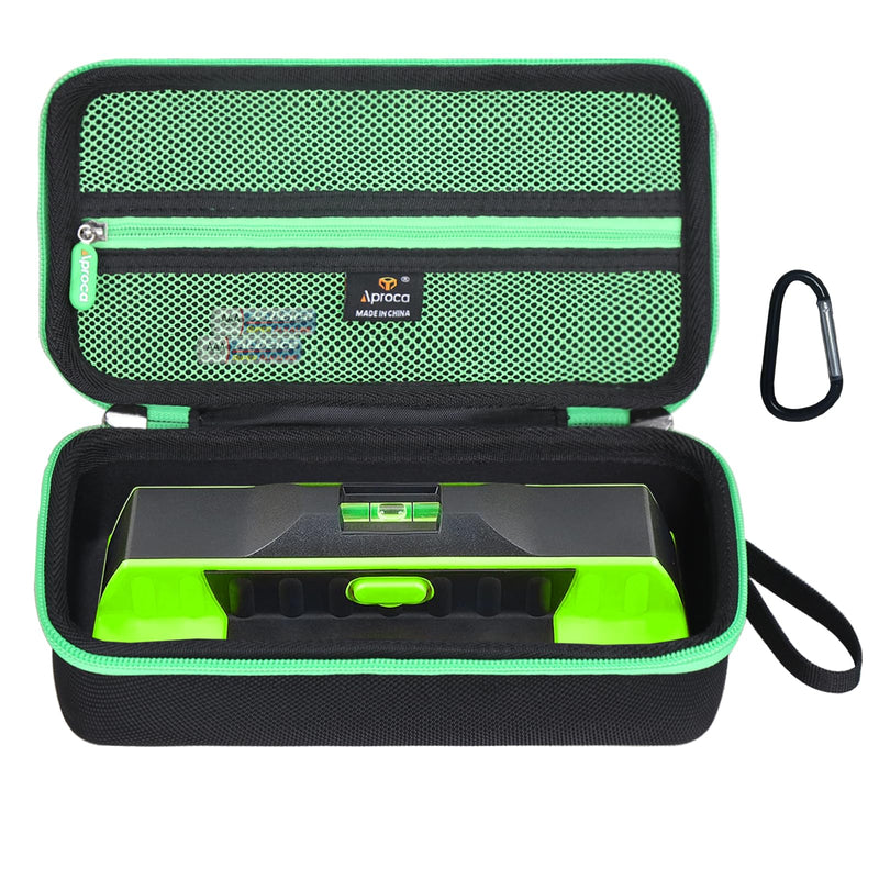 Aproca Case Compatible with Franklin Sensors ProSensor M210 710 710+ T13 Stud Finder, Storage Portable Bag for Accessories -Black+Green Zipper (Case Only) Green zipper