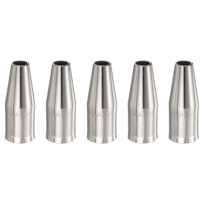 HARFINGTON 5pcs Mig Welding Gun Nozzle 0.4" Orifice KP3075-1-38F Gas Welding Gun Nozzle Copper Nickel Plating Welding Gun Accessory for PRO 100L/175L MIG Gun