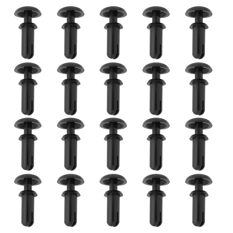 20x Nylon Expansion Screws 6.4x12x3mm Hole Diameter 3.1mm Compatible with Surron Off-Road Vehicle Electric Vehicle Rivet Pins Black