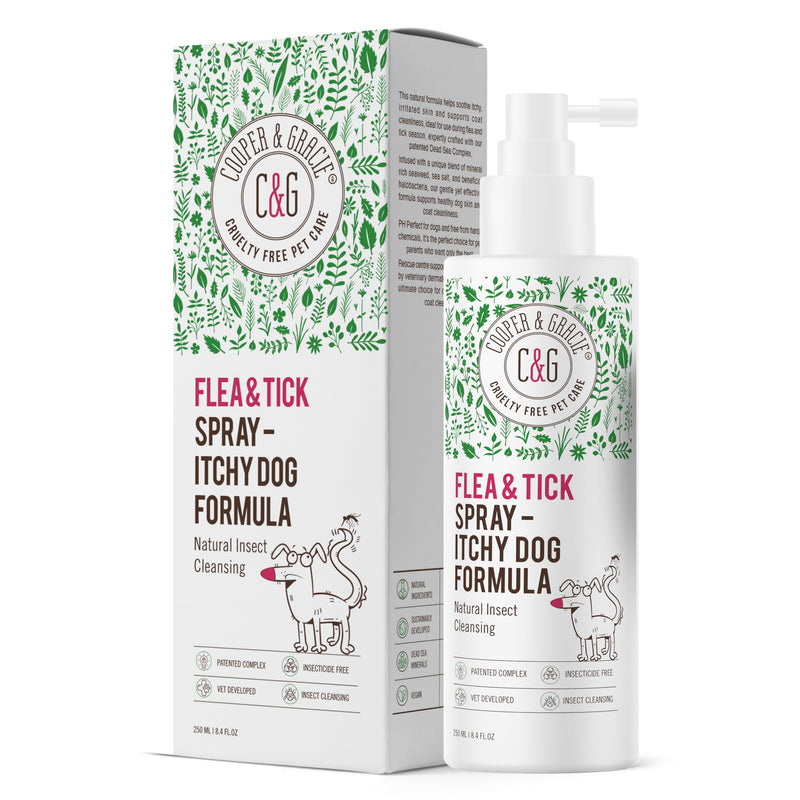 Itchy Dog Flea and Tick Spray – Plant Based Flea and Tick Care for Dogs – Soothes Itchy Skin – Gentle Daily Use Formula – By C&G Pets - NewNest Australia
