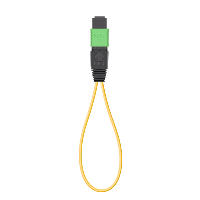 MPO/APC 12-Core Single Mode Fiber Loopback, Pull Ring Design for High-Precision Network Testing and Maintenance 1pack MPO-12core-SM