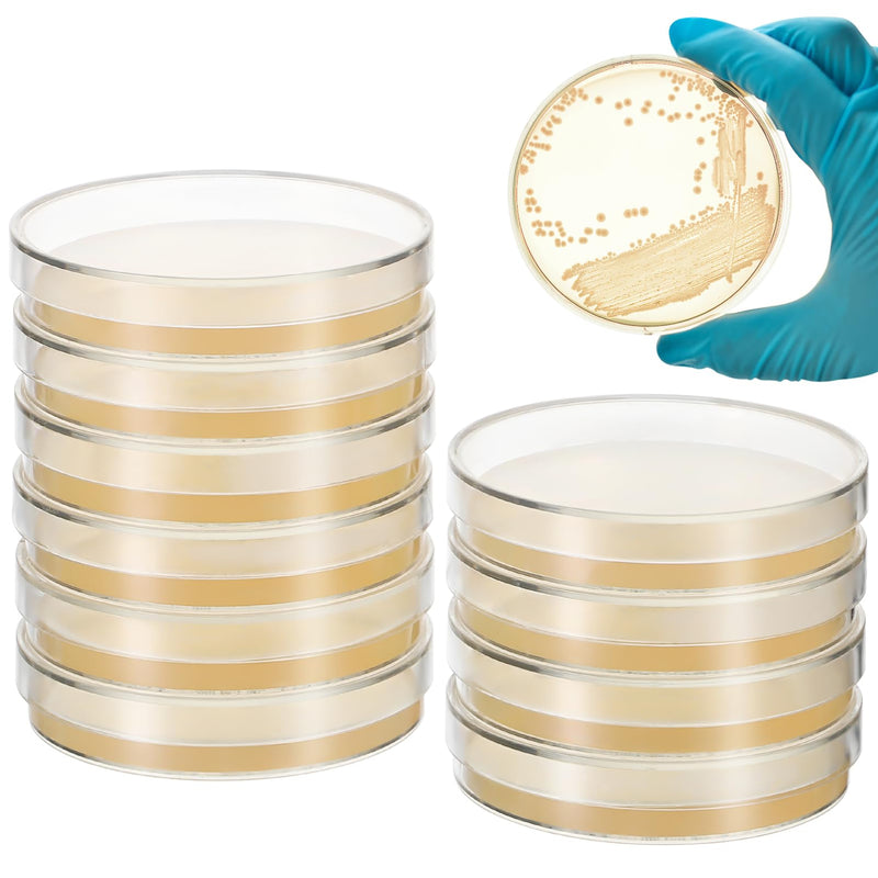20-Pack Pre-Poured Nutrient Agar Plates, Sterile Petri Dishes for Kids Science Fair Projects, Microbiology and Mycology, STEM School, Ready-to-Use Kit