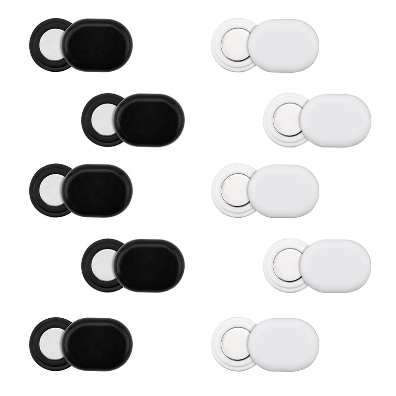 10 Pairs Race Bib Magnets, Magnetic Running Race Buckle Clips Runners Bib Holders Magnets Fasteners Number Pins for Marathon Triathlon Run Cycling Accessories