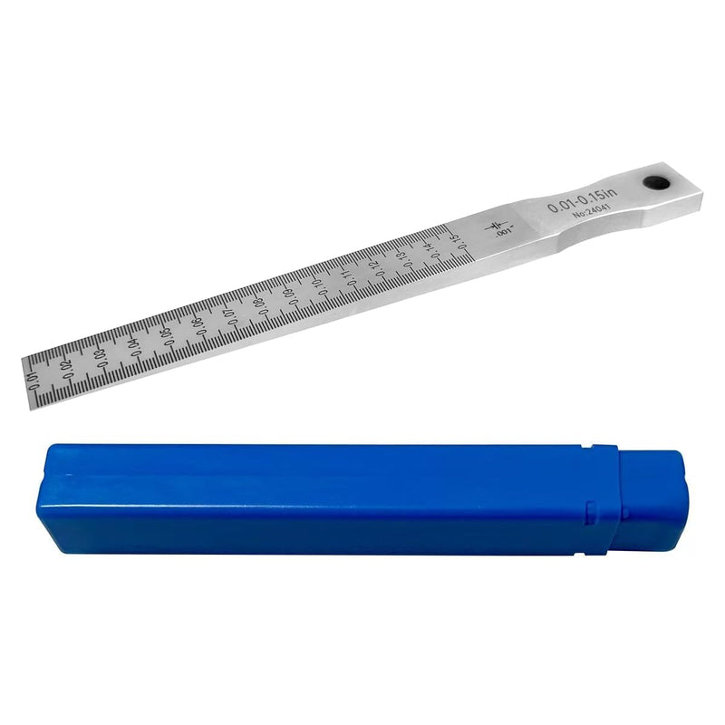 Taper Gap Gauge,Inch Unit 0.01"-0.15",Graduation 0.001"