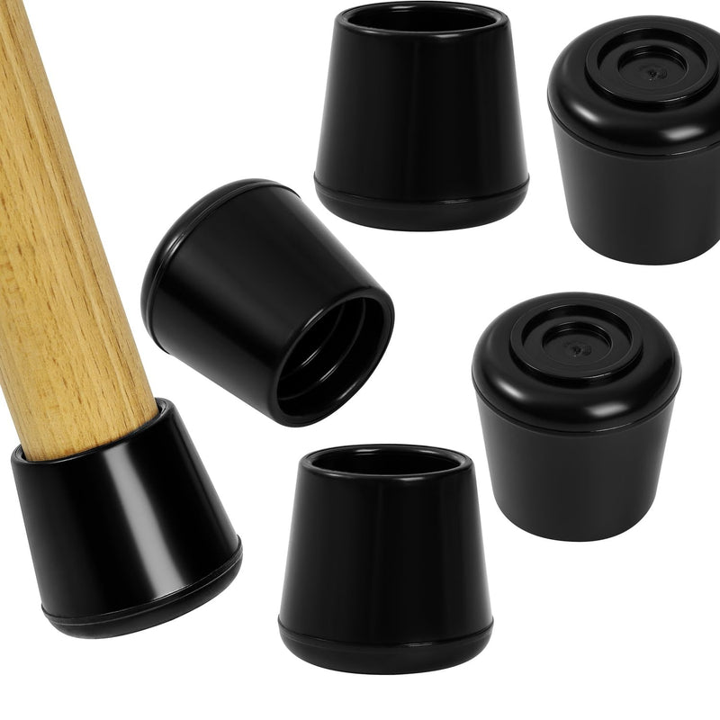 Non-Slip Rubber Chair Leg Caps - Furniture Feet Tips Covers Floor Protecters for Hardwood Floors, Round, Black (16PCS) (NSP-Slip, NSP-16PCS- 1-1/8"(28MM)) NSP-SLIP NSP-16PCS- 1-1/8"(28MM)