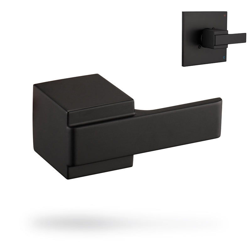 Replacement Handle for Delta 13/14 Series Shower Faucet, Compatible with Delta T14467 Single Metal Lever – Matte Black (Valve, Cartridge & Shower Cover Not Included)