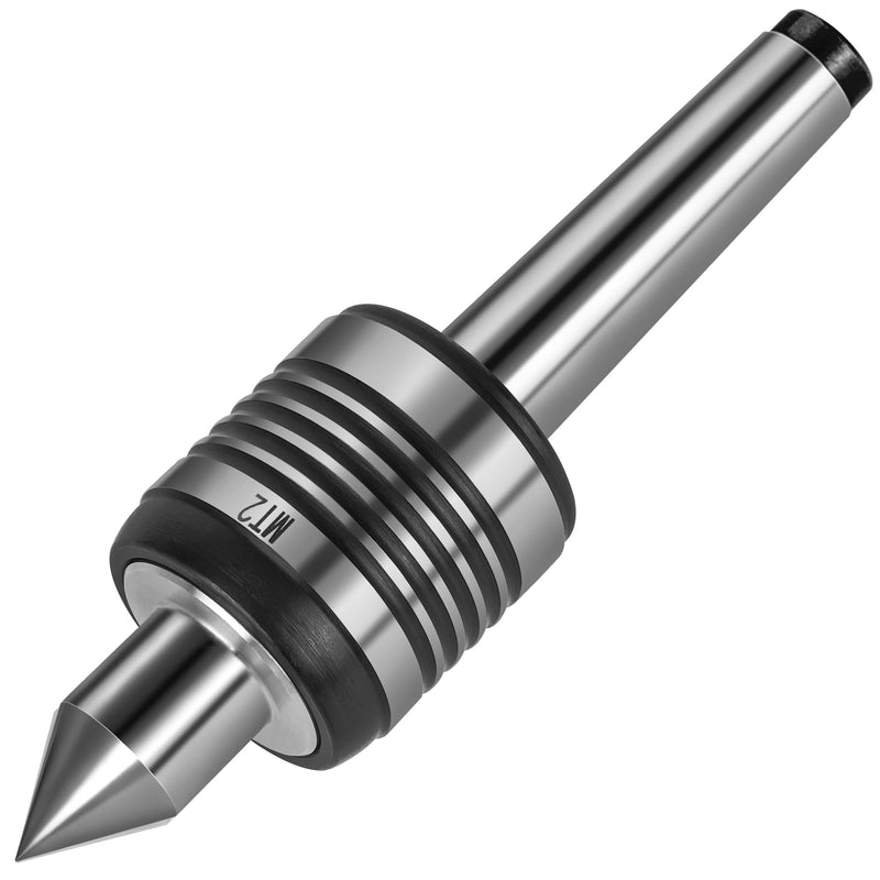 Heavy Duty MT2 Live Center, 2MT 60 Degree Morse Taper Precision Lathe Medium Duty Live Tailstock Center for Wood & Metal Lathe CNC Work MT2 Live Centers