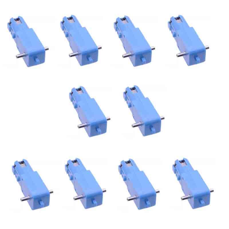 10Pcs Metal TT Gear Motor DC 3V-6V Gear Motor Ratio 1:90 All Metal Speed Reducer Gear Box Motor Single Double Axis Motor Electric Motor Gearbox