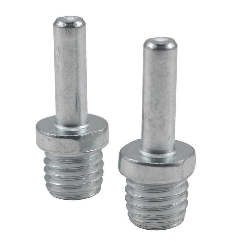 2 Pcs 5/8"-11 Male Thread to 8mm Mandrel Drill Adapter, 5/8”-11 UNC Thread to 8mm Shank for Use with Drills, Drill Press and Die Grinders