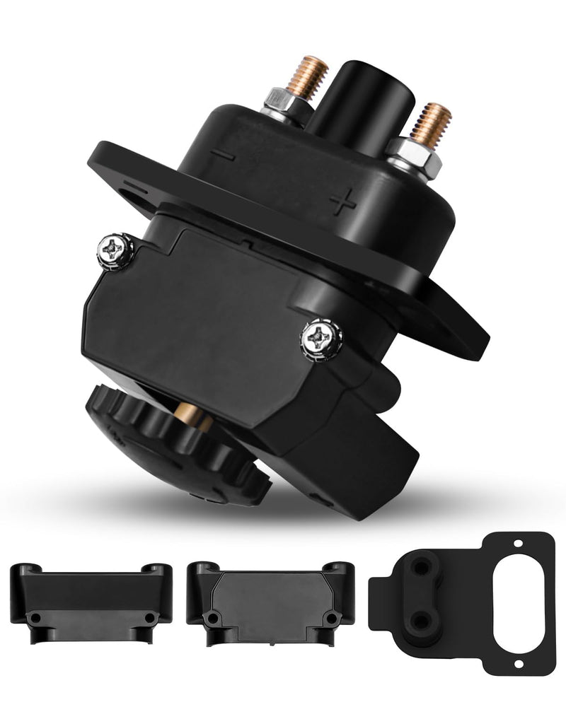Trolling Motor Plug 027-0004-KIT DC to DC Power Connector, for Onboard Marine 12V to 48V DC Power Connection, Tolling Motor Quick Connect with With Gaskets, with 80 AMP Capacity
