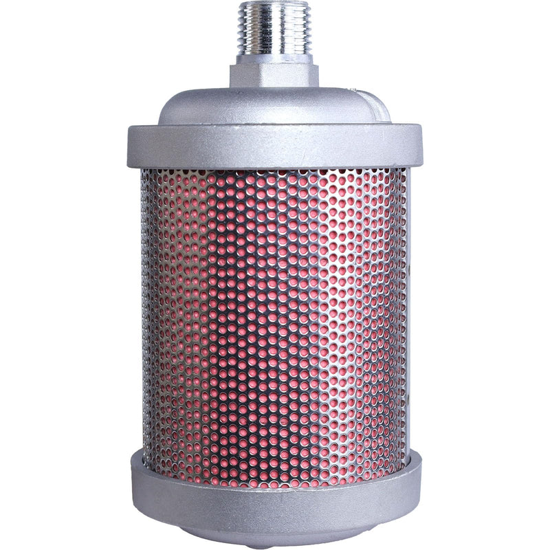 XY-05 Exhaust Silencer, 1/2" NPT Male Interface, for Air Compressors, Dryers, Vacuum Pumps