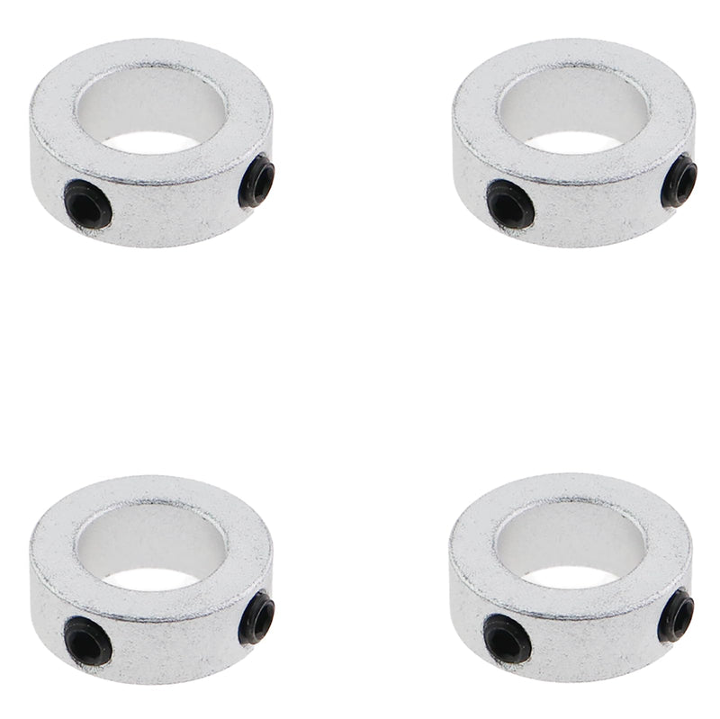 4PCS Bore Solid Steel Shaft Collar 5/8in Bare Shaft Check Collar Locking Collar Fixed Limit Ring Shaft Fixed Collar Stop Screws for Machinery Industrial Use 4