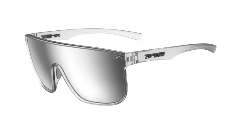 Tifosi Optics Sanctum XL Sunglasses Satin Clear (Silver Mirror)