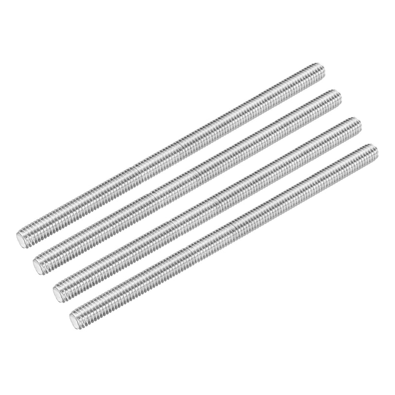 MECCANIXITY Fully Threaded Rod 3/8"-16 UNC Thread Pitch 304 Stainless Steel Right Hand Threaded Rods Bar Studs,12 inch 4 Pack 3/8"-16 UNC x 12 inch