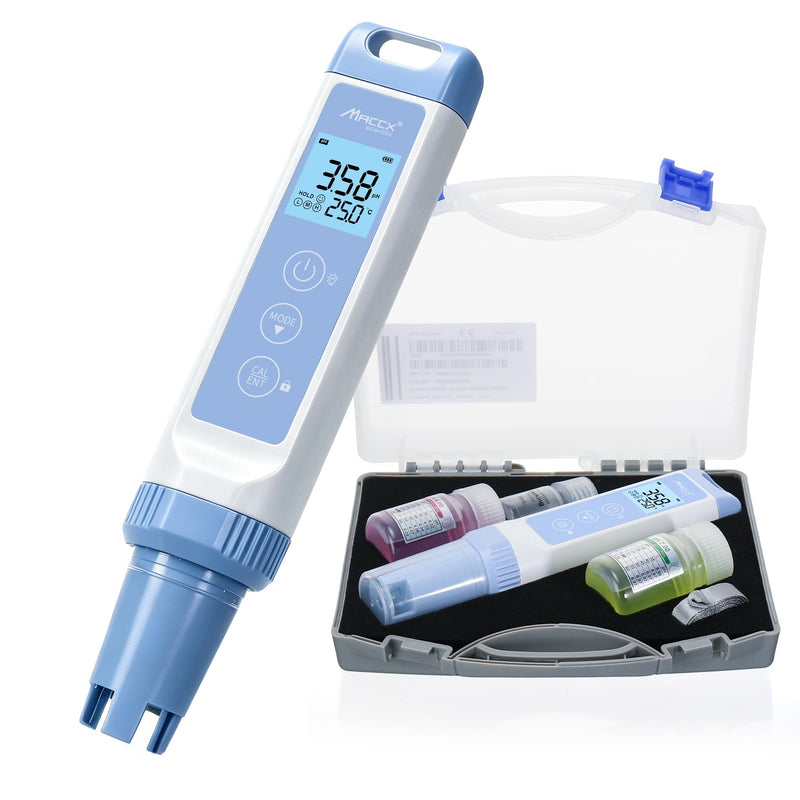 PH Water Tester Kit, Range(-2.0-16.00) PH Pen, ±0.01 pH Accuracy, PH Meter with LCD Display,POCT01-001