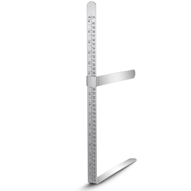 16 Inch/ 40 cm X-Ray Caliper Ruler Stainless Steel X-Ray Body Caliper, Centimeter and Inch Measurements for Body Measurements Quickly Confirm Radiation Dose and Reduce Patient Exposure Time 16 Inch/ 40 cm