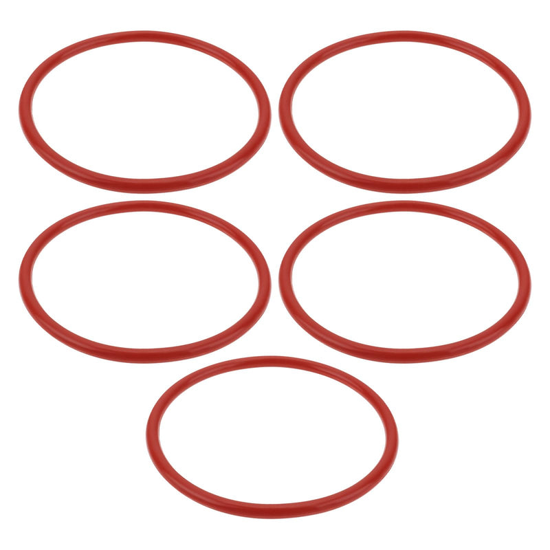 eMagTech 5Pcs O-Ring Belt Drill Press Replacement Compact Drill Belt for Mini Bench Drill 76x68x4mm Red Vulcanized Polyurethane Rubber