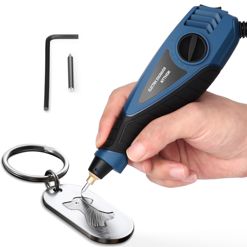 Engraver Pen, 25W 6 Speed Engraving Pen for Metal, Wood, Glass and Plastic, Handheld Engraving Etching Tool with Tungsten Carbide Steel Bit and Hex Key - NewNest Australia