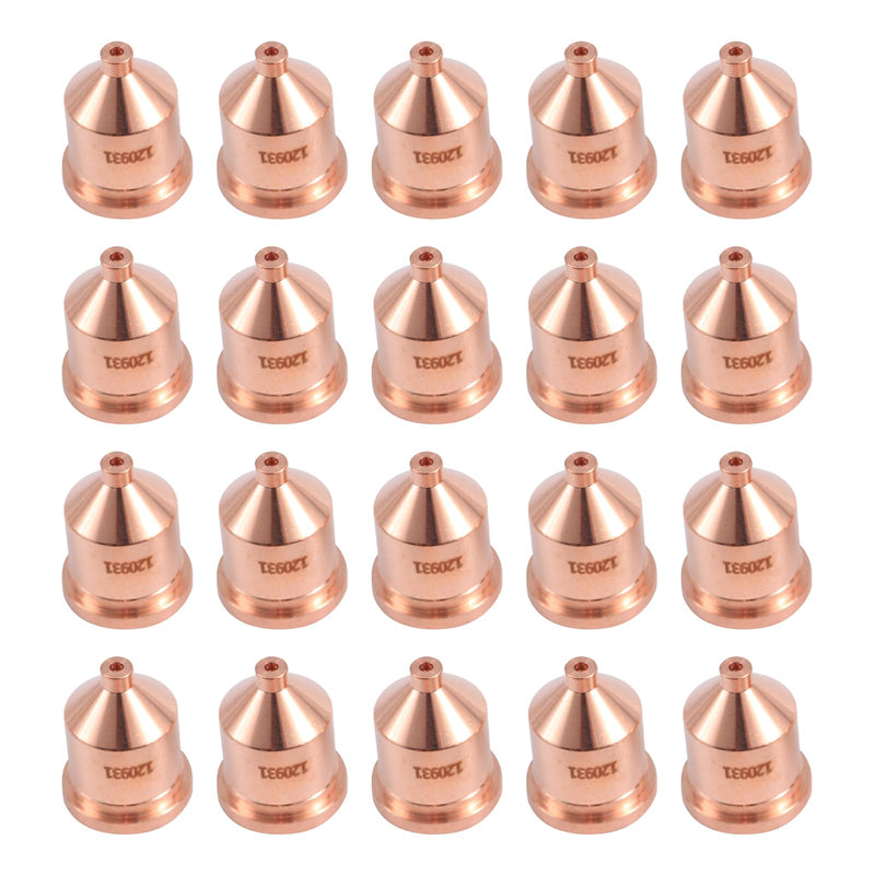20Pcs 120931 Nozzle Tips 60A Fit for Hypertherm PMX 1000 1250 1650 Plasma Consumables