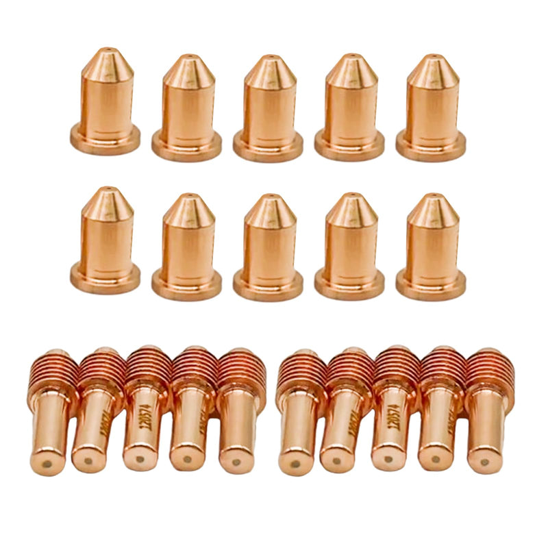 10Pcs 120574 Electrode and 10Pcs 120606 Nozzle for Hypertherm PMX 600 800 900 Plasma Consumables 120574-120606