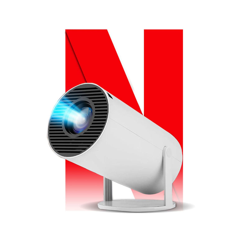 [Ultra-Slim 2.69 " 丨High Brightness] HY300 Pro Projector, Portable 4K Projector with WiFi Bluetooth Android 13 1080P Support, Auto Keystone Correction，Compact Design for Home Theater, and Gaming.