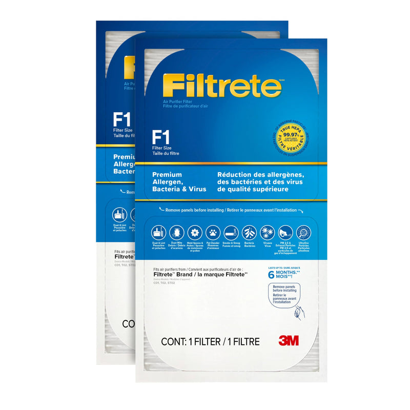 Filtrete Premium Allergen, Bacteria & Virus FAPF-F1N-2, 2-Pack