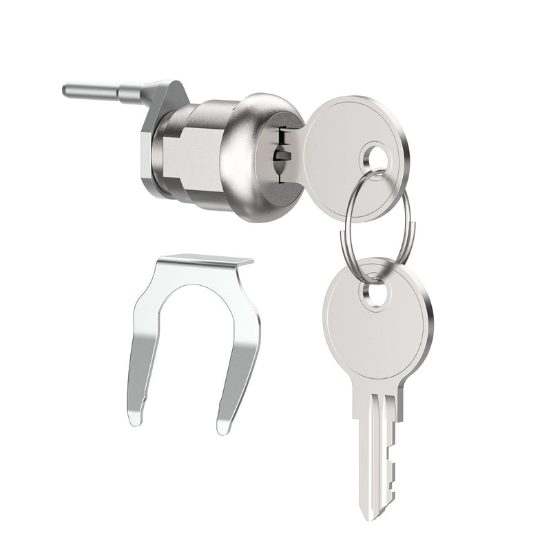 HI17345 File Cabinet Lock for Hirsh Industries Replacement with 2 Keys, Replaces W601-W650 Metal Drawer Lock for Home Office Security Storage Cabinet, Keyed Different