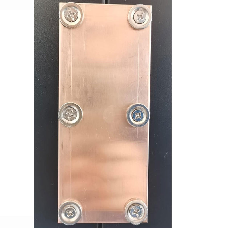 Magnetic Backing Copper Welding Spoon Magnetic Copper Butt-Weld Backer Set Flat Copper Panels Hands-Replaceable Magnet Design, can be reused (2 * 5IN) 2*5in