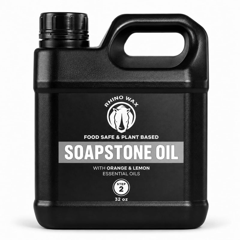 Rhino Wax Soapstone Oil Refill 32 oz for Slate & Concrete (NO Mineral Oil) 32 Fl Oz (Pack of 1)