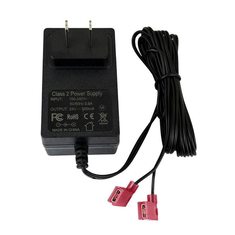 Water Softener Power Supply Adapter with Long Cable, DC24V Power Cord, Black Compatible with Rheem RHS32 RHS42 RHW42, Ecowater 7351054/7337482/7275907 ﻿