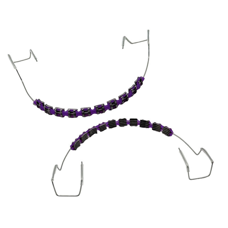 1 Pack Orthodontic Practice Training Bracket Set – Reusable Metal Bracket, Archwire & Elastic Ligatures for Dental Students Purple