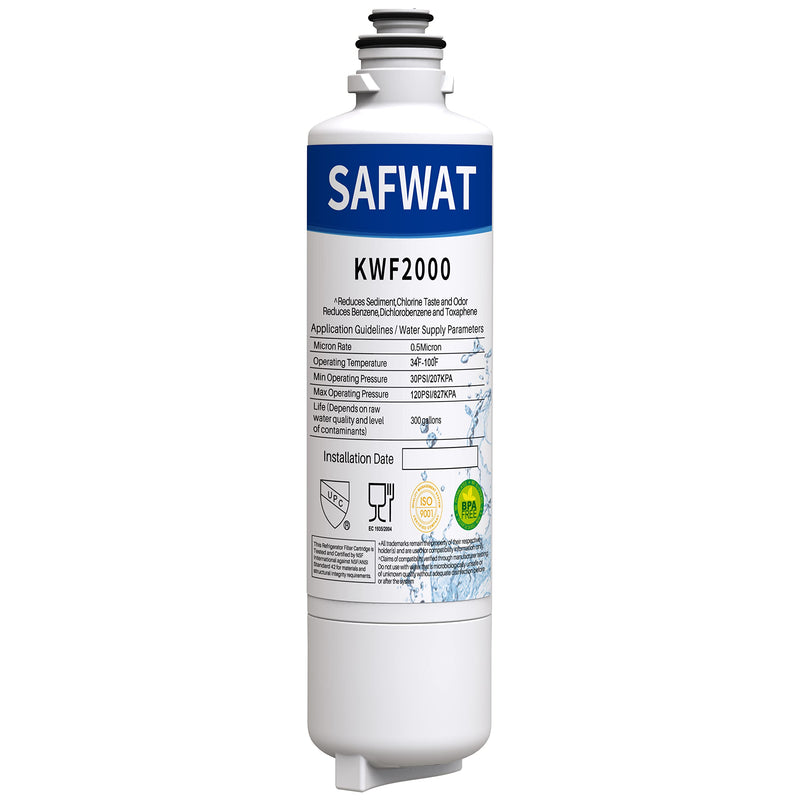 KWF 2000 IntensiveClear 2.0 Water Filter Compatible with Miele MasterCool 11480330 (1 Pack)