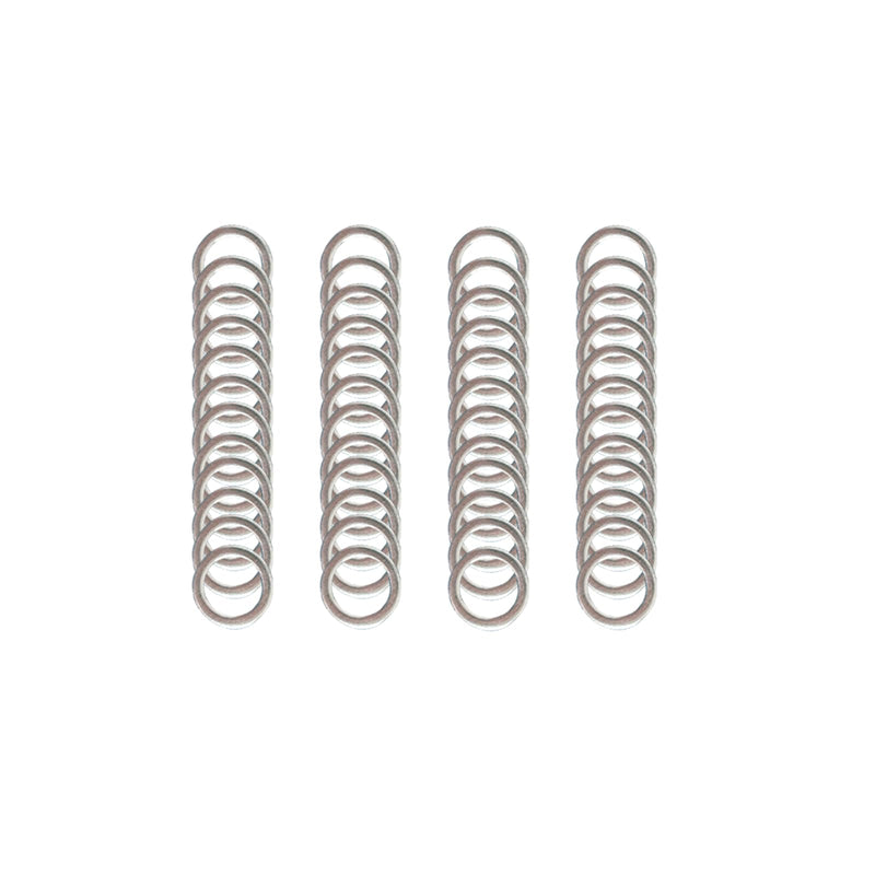 M6x8mm Steel Shim Washers Set 48pcs – Precision Thin Spacer Shims 0.1/0.2/0.3/0.5mm for Alignment, CNC, DIY Repair, Compatible with Metric Bolts